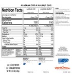 MSC Wild Alaskan Halibut & Cod Duo - skinless, boneless, 6 oz portions (3 of each)